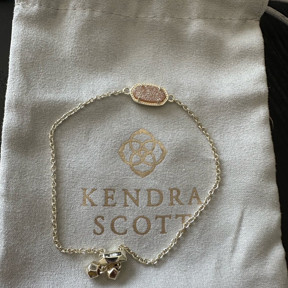 Kendra Scott Gold and Pink Bracelet